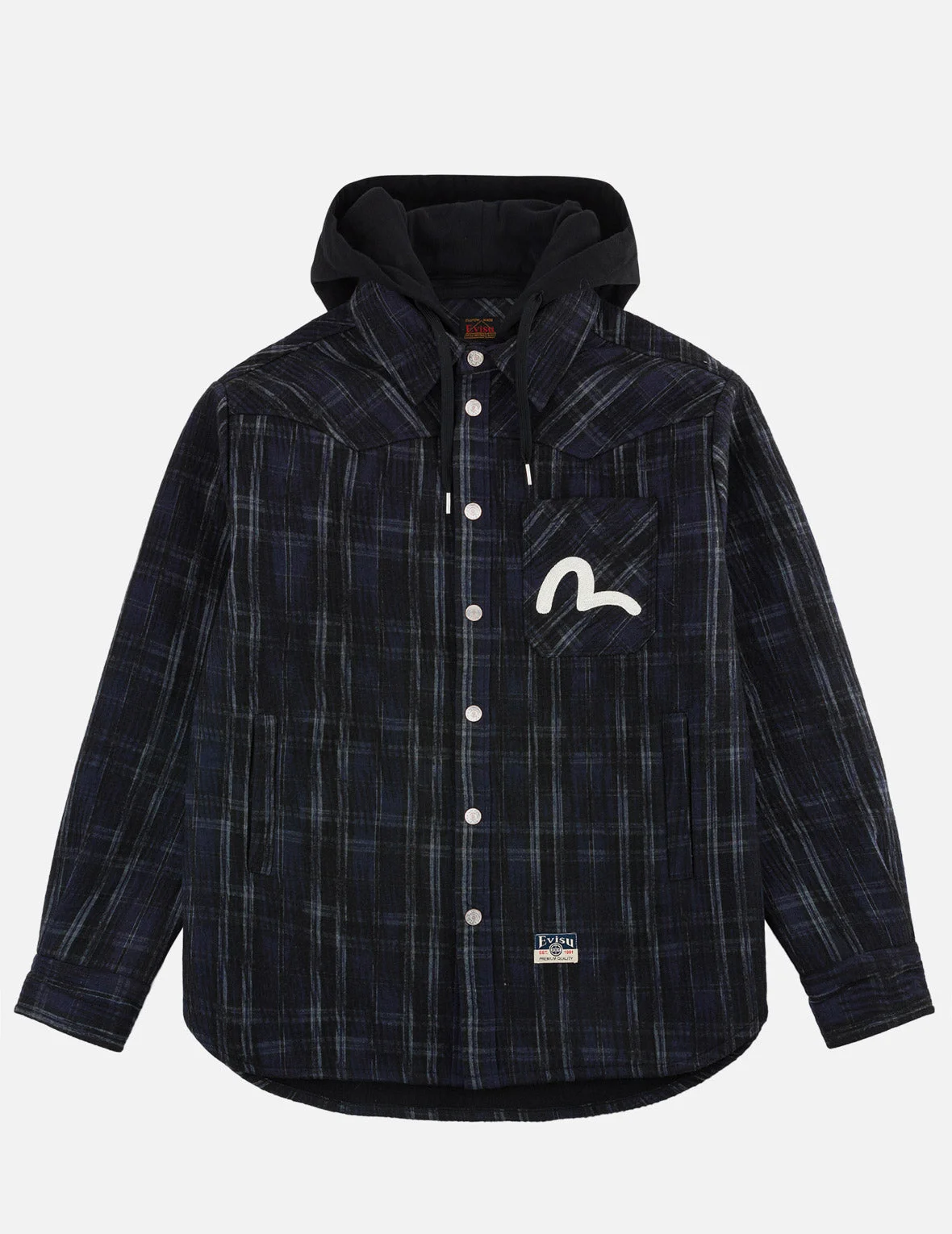 Needle Punch Checked Utility Parka - 1