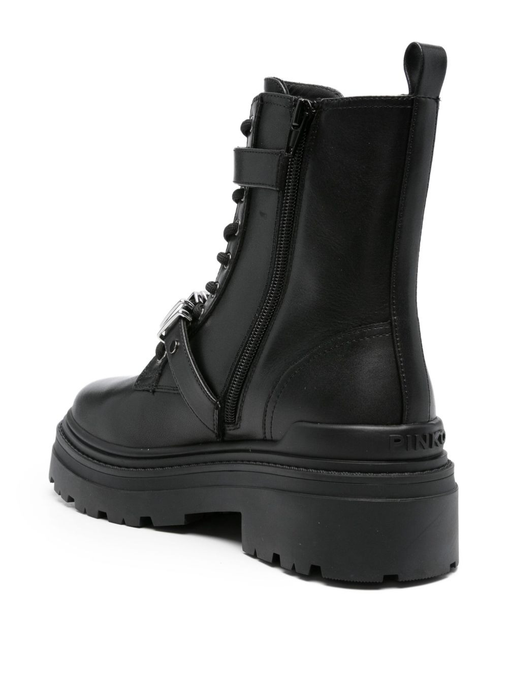 leather combat boots - 3