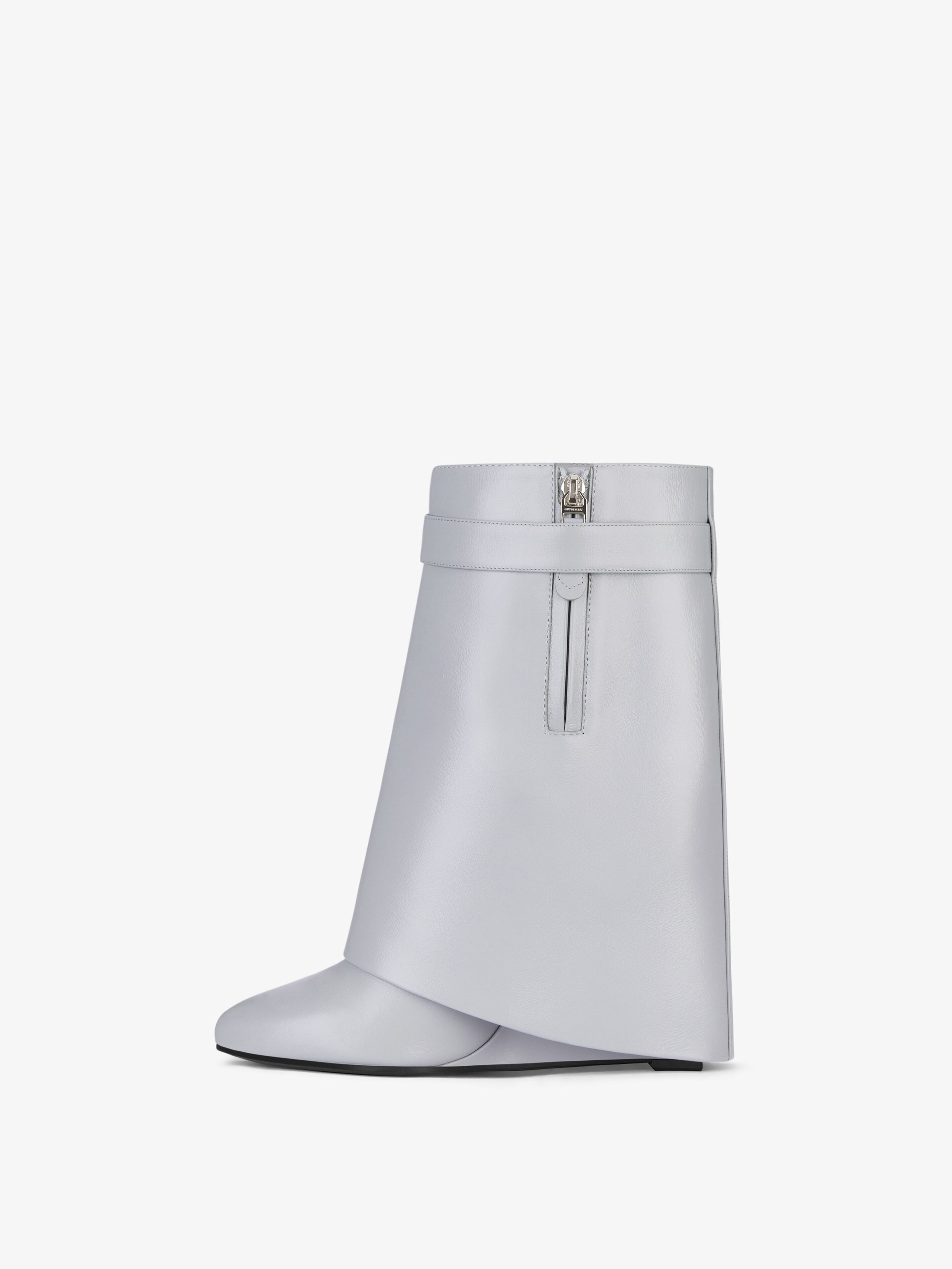 SHARK LOCK ANKLE BOOTS IN LEATHER - 3