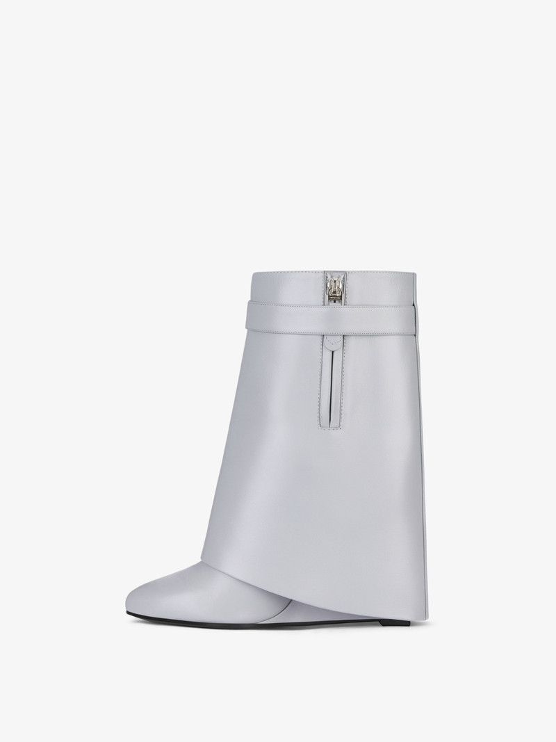 Givenchy SHARK LOCK ANKLE BOOTS IN LEATHER outlook