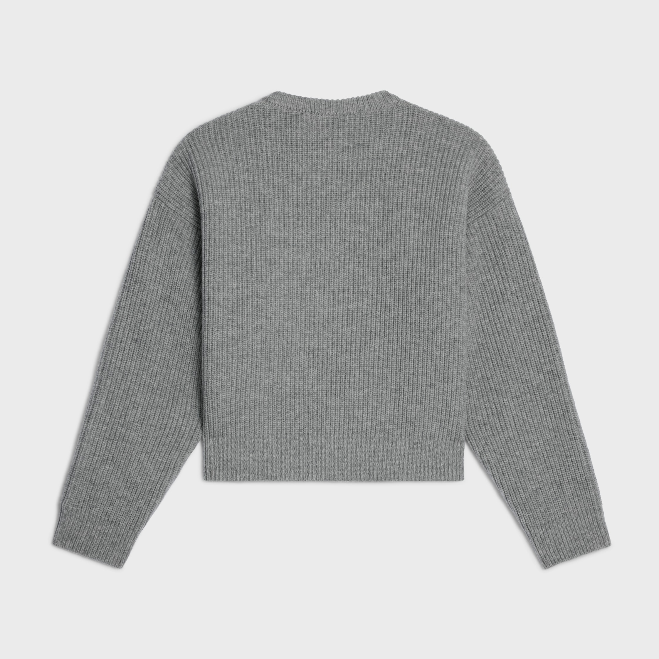 crew neck sweater IN ribbed wool - 2