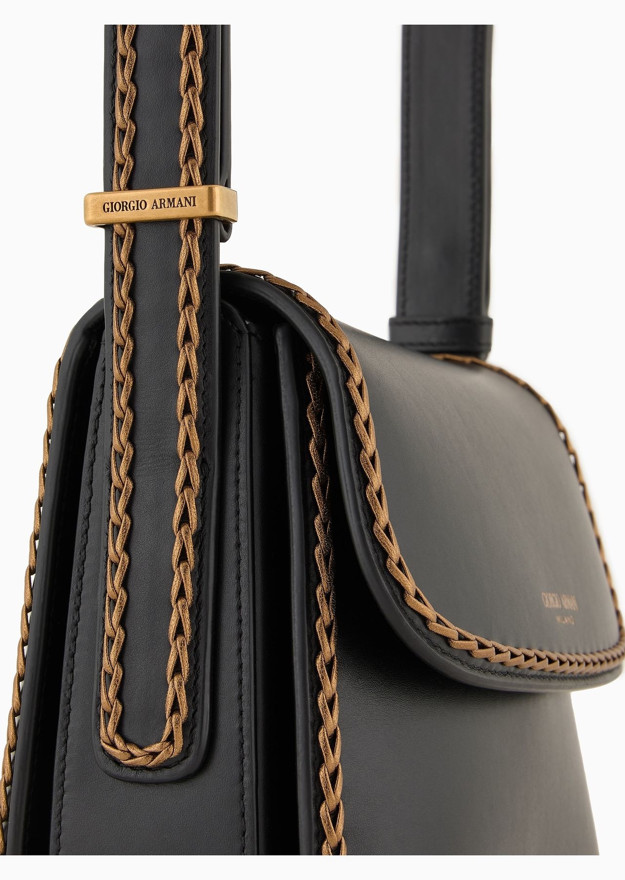 La Prima leather bag with threading - 5