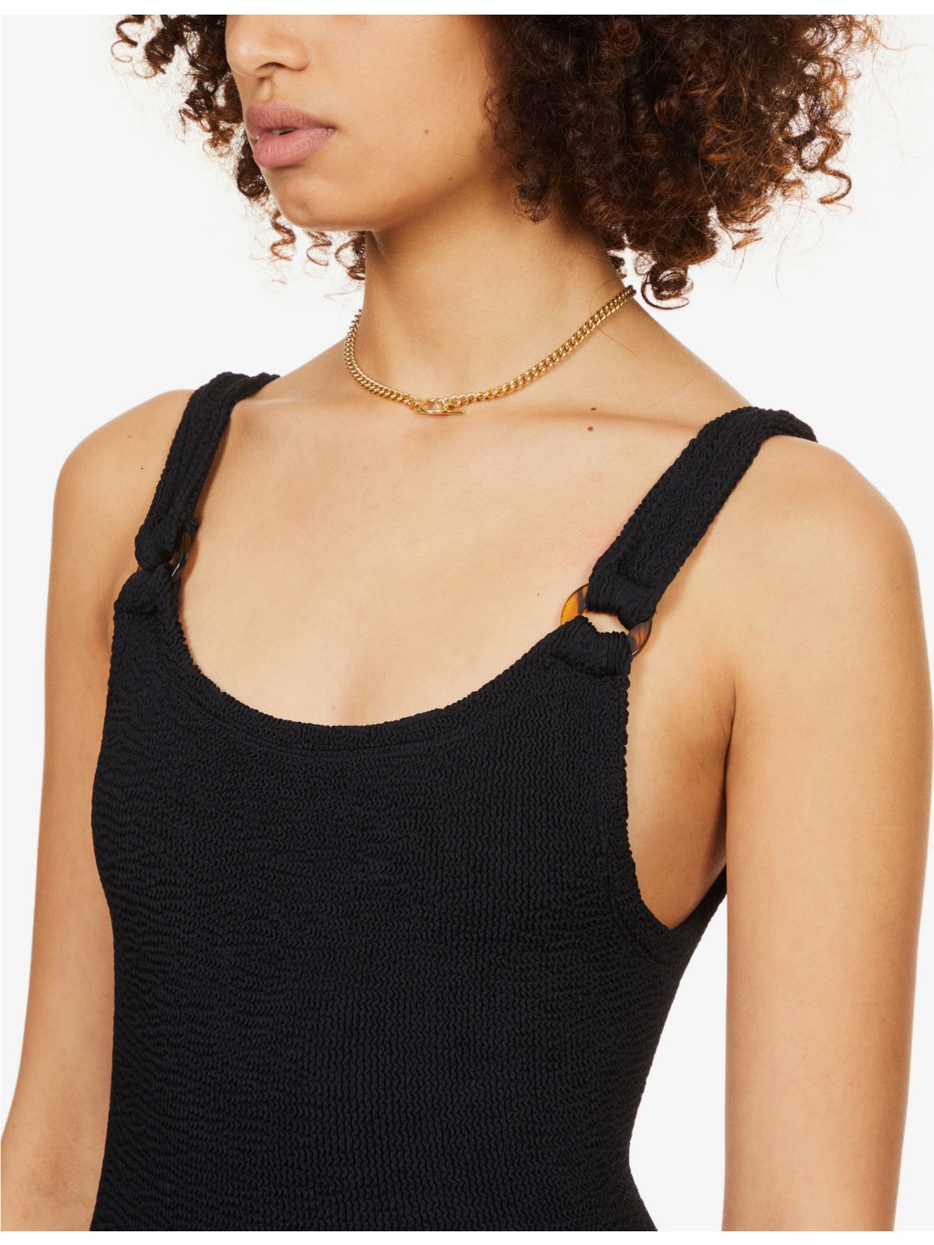 Domino scooped-back swimsuit - 5