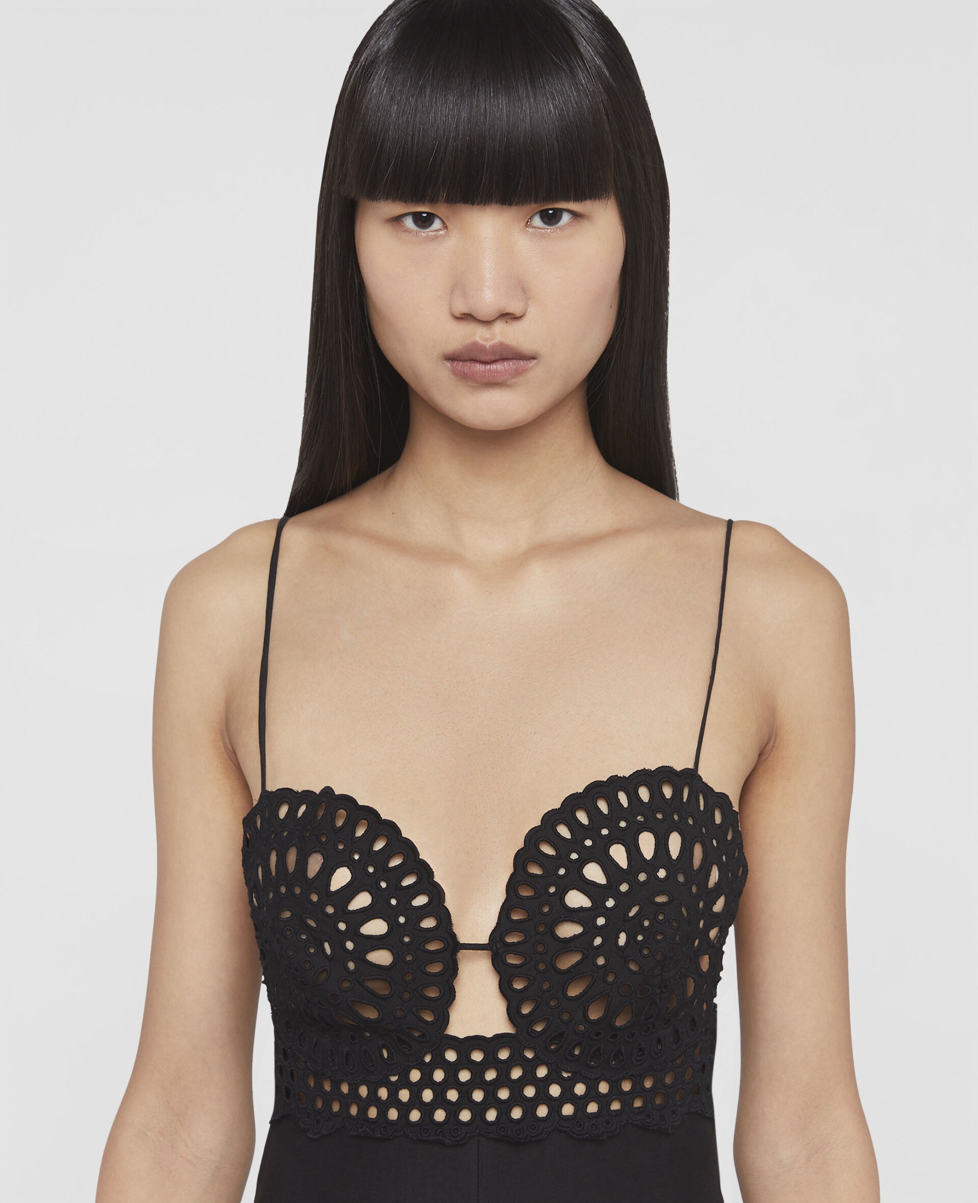 Broderie Anglaise Bustier Jumpsuit - 4