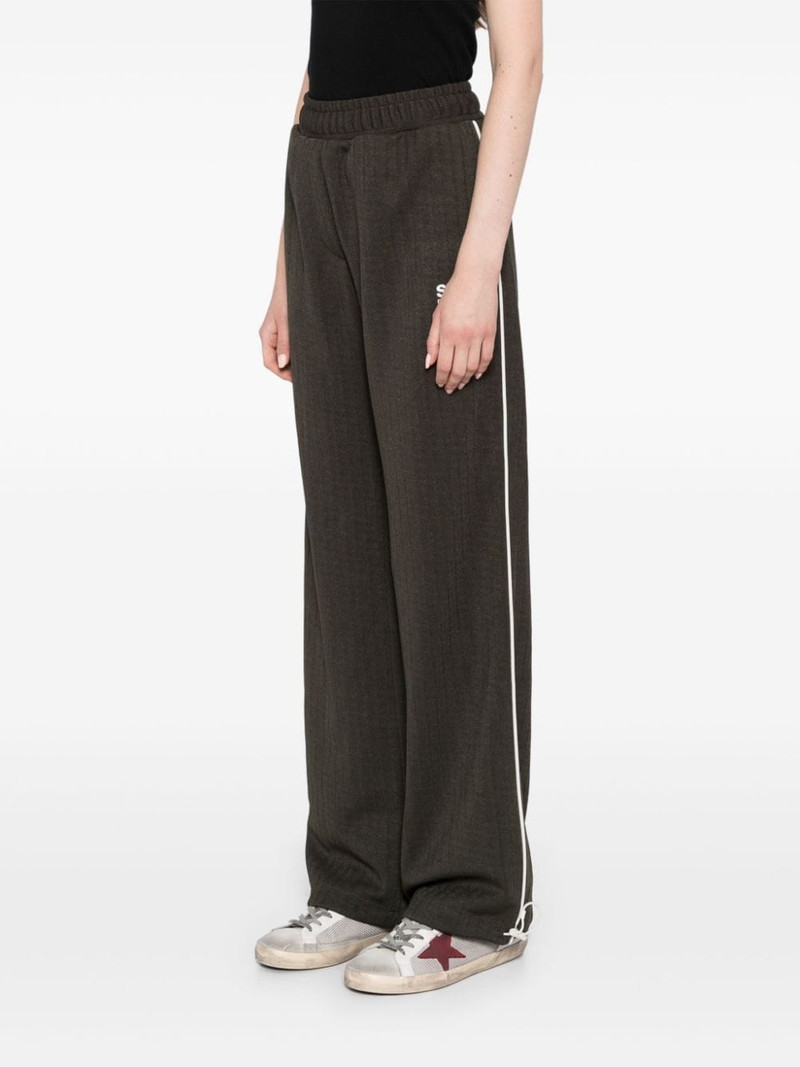 striped logo printed track pants 3