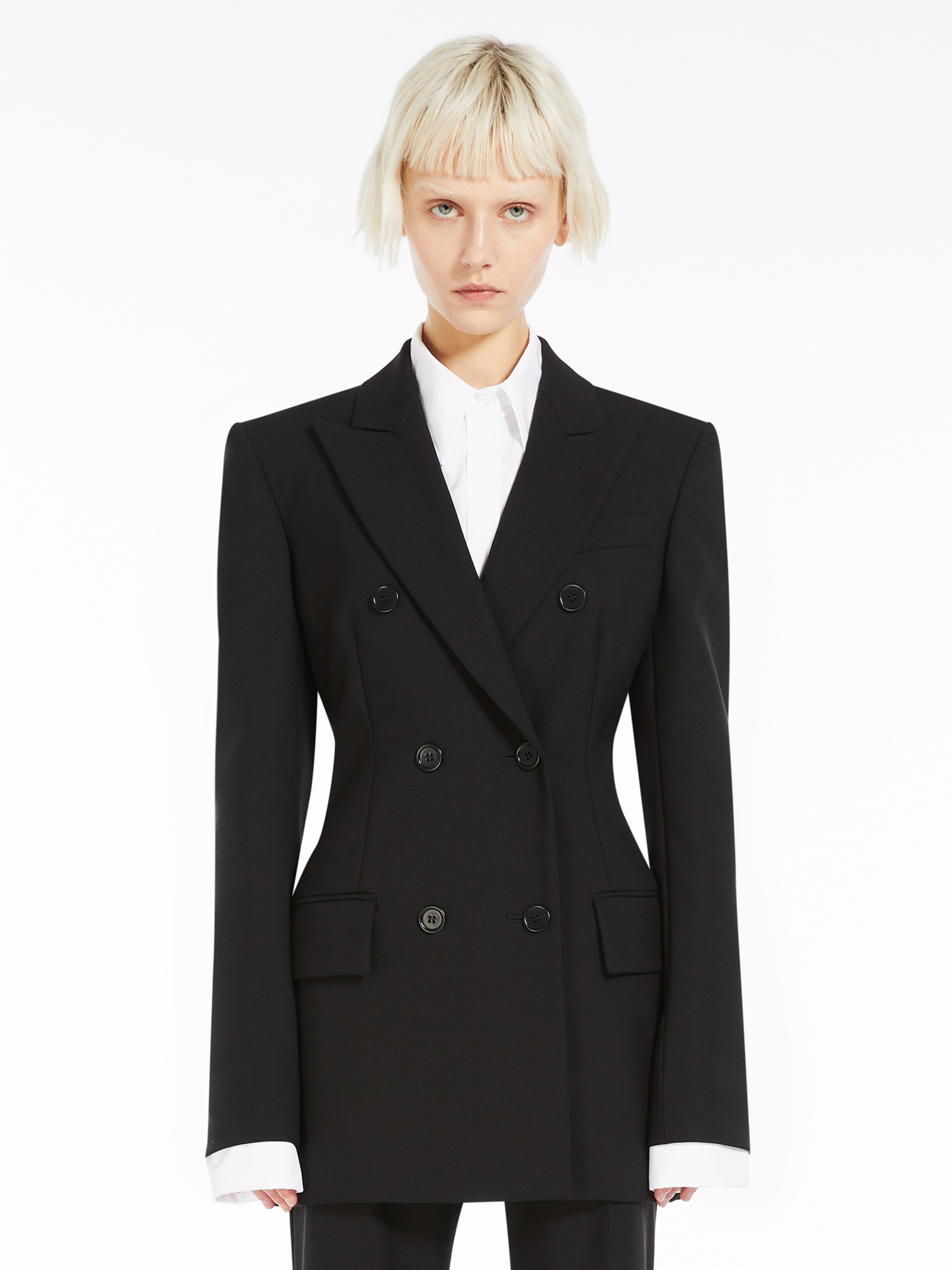 GELLY Double-breasted stretch wool blazer - 3