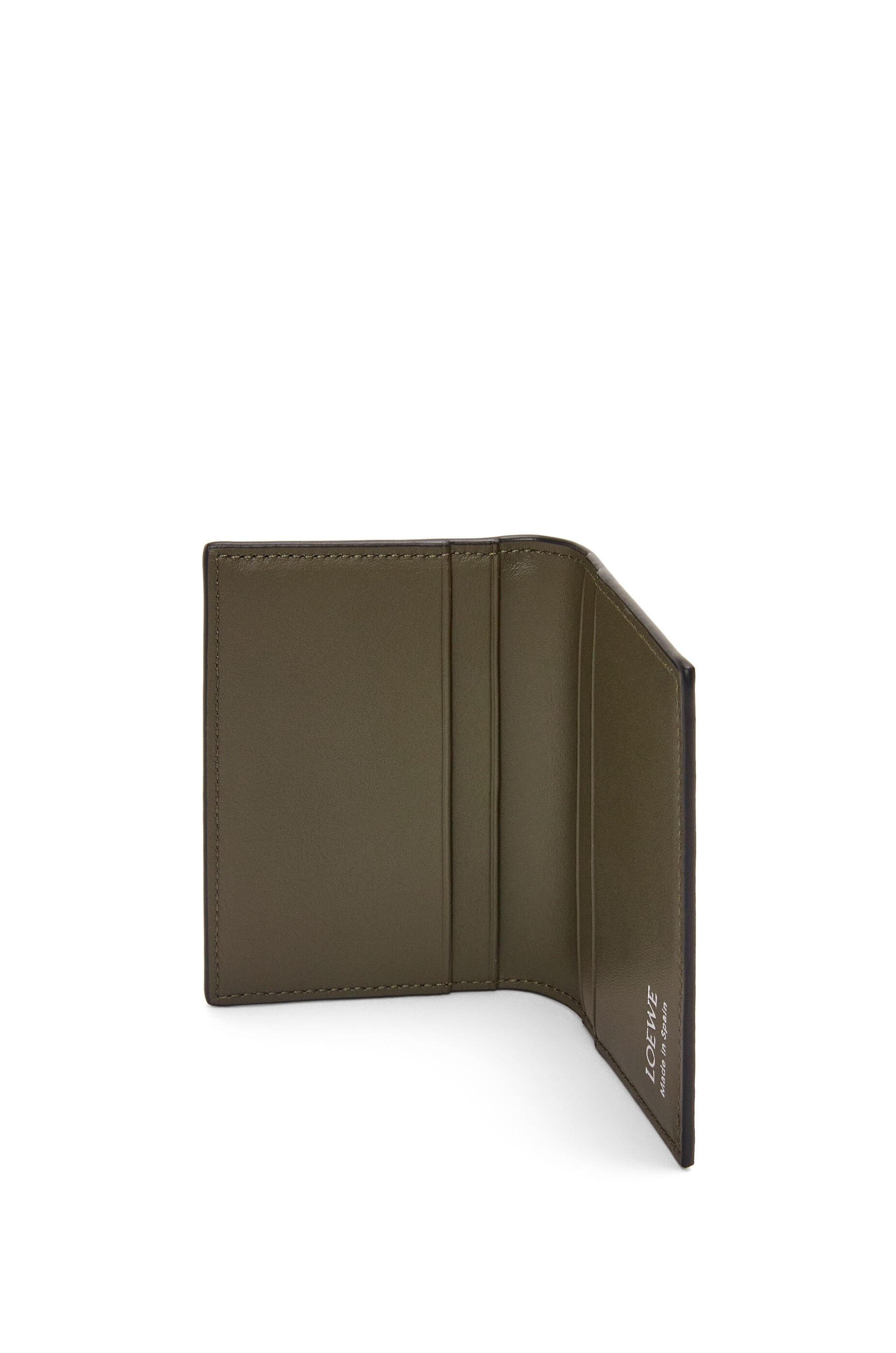 Slim bifold cardholder in shiny nappa calfskin - 3