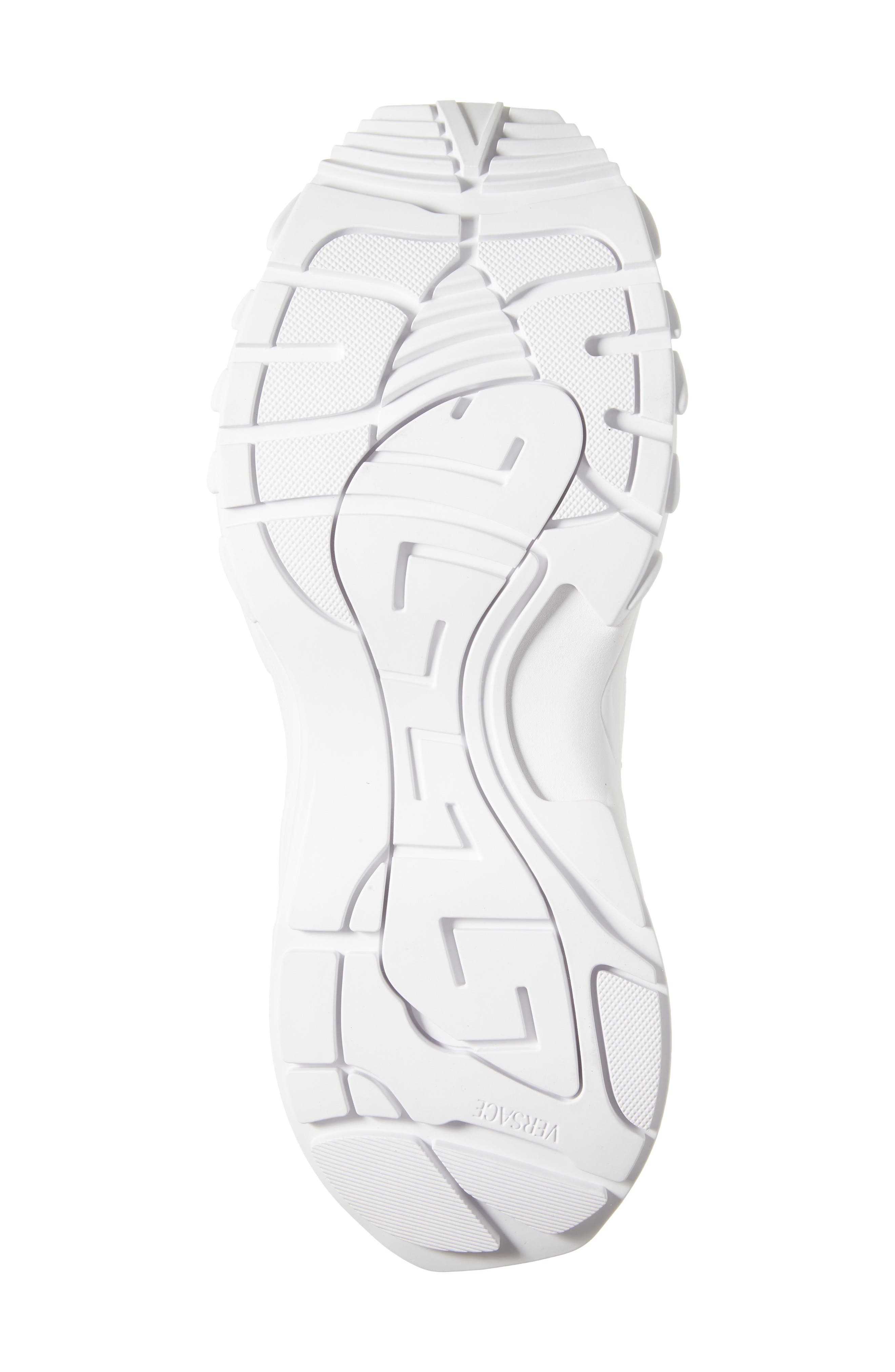 Versace Low Top Sneaker in White Black/Palladium at Nordstrom - 5