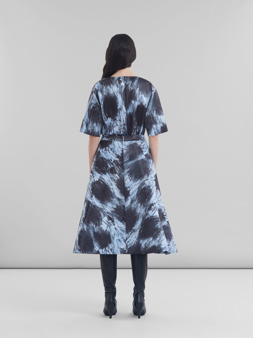 DUCHESSE FLARED SKIRT WITH CRAYON LEOPARD PRINT - 3