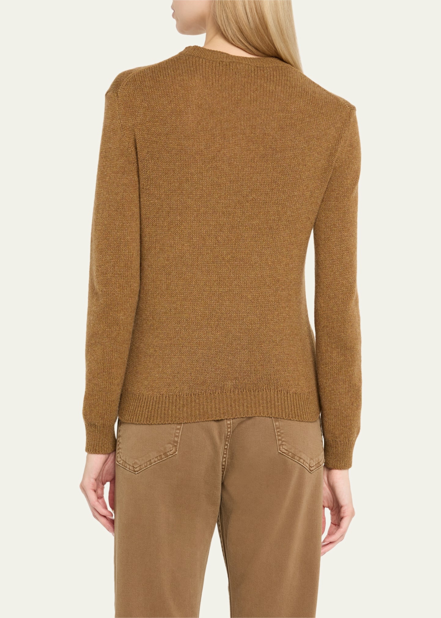 Fobello Crewneck Baby Cashmere Top - 3