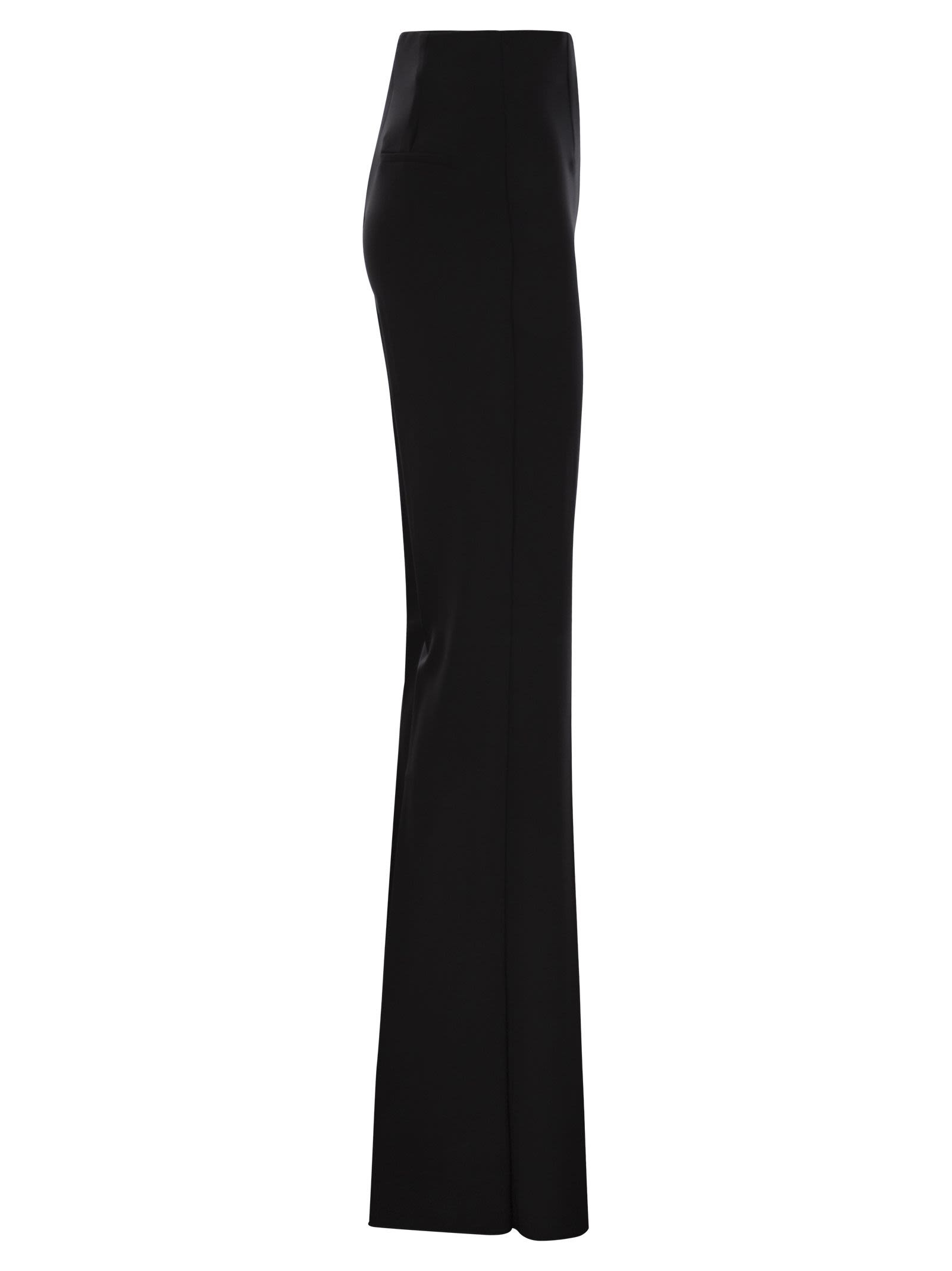 Sportmax Women Olea - High-Waisted Trousers In Scuba Jersey - 3