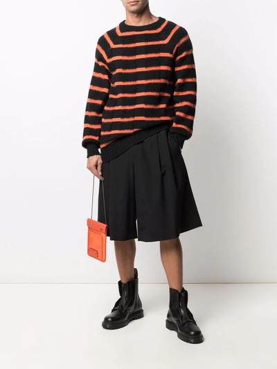 Moschino stripe-pattern virgin wool jumper outlook