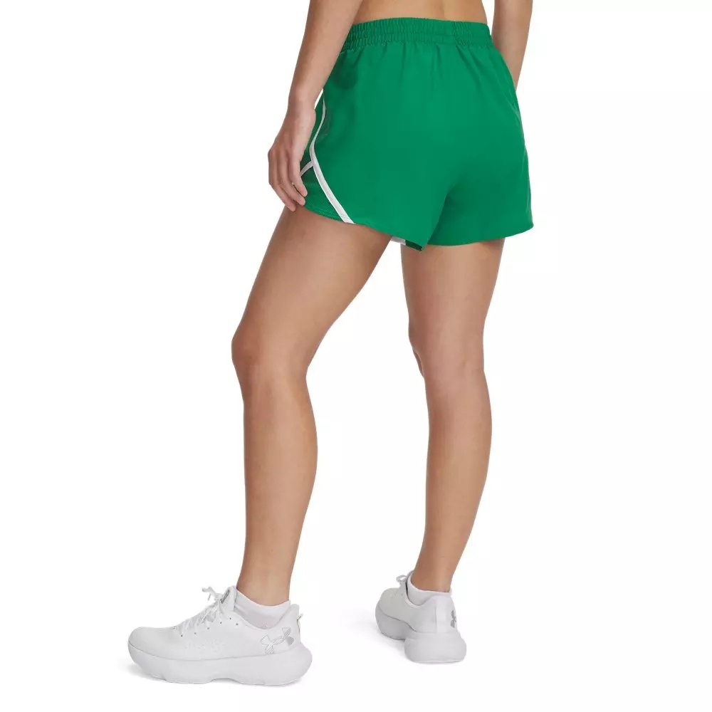Women's Fly-By 3" Shorts -Green/White - 2