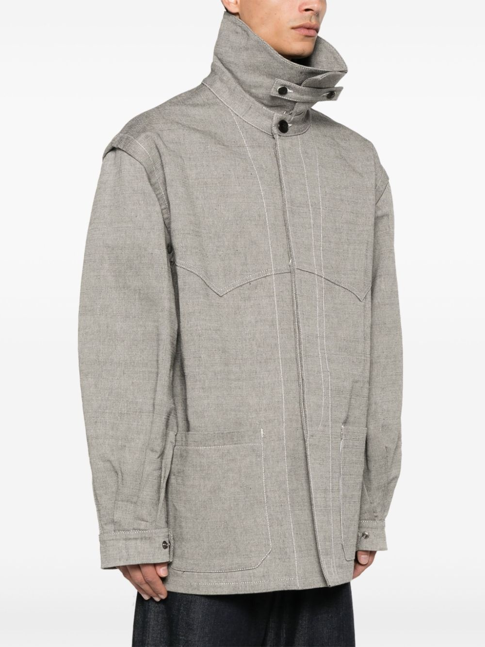 cotton shirt jacket - 3