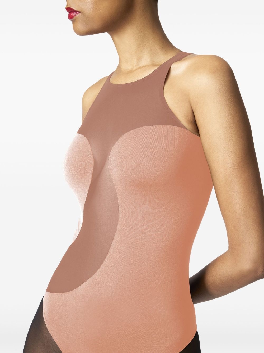 Satin Sheer bodysuit - 4