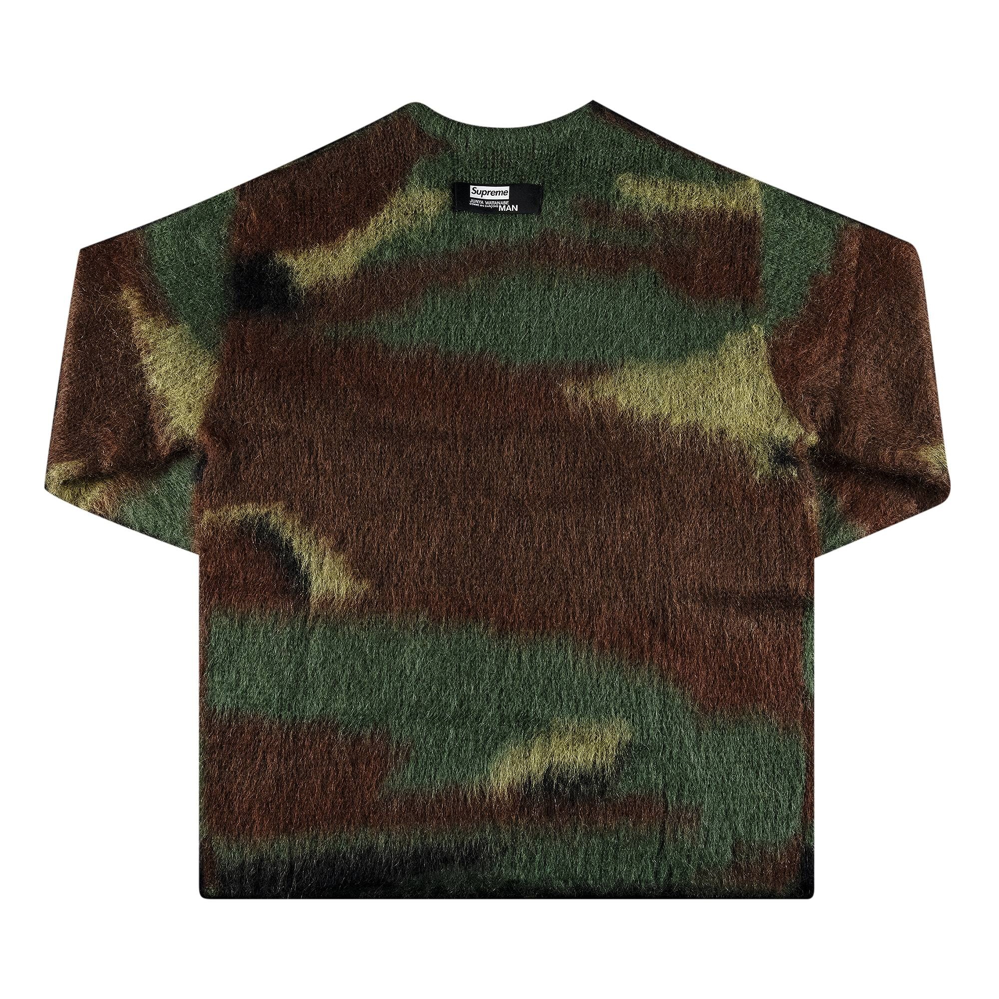 Supreme Supreme x Junya Watanabe x Comme des Garçons MAN Brushed Camo  Sweater 'Olive' | REVERSIBLE