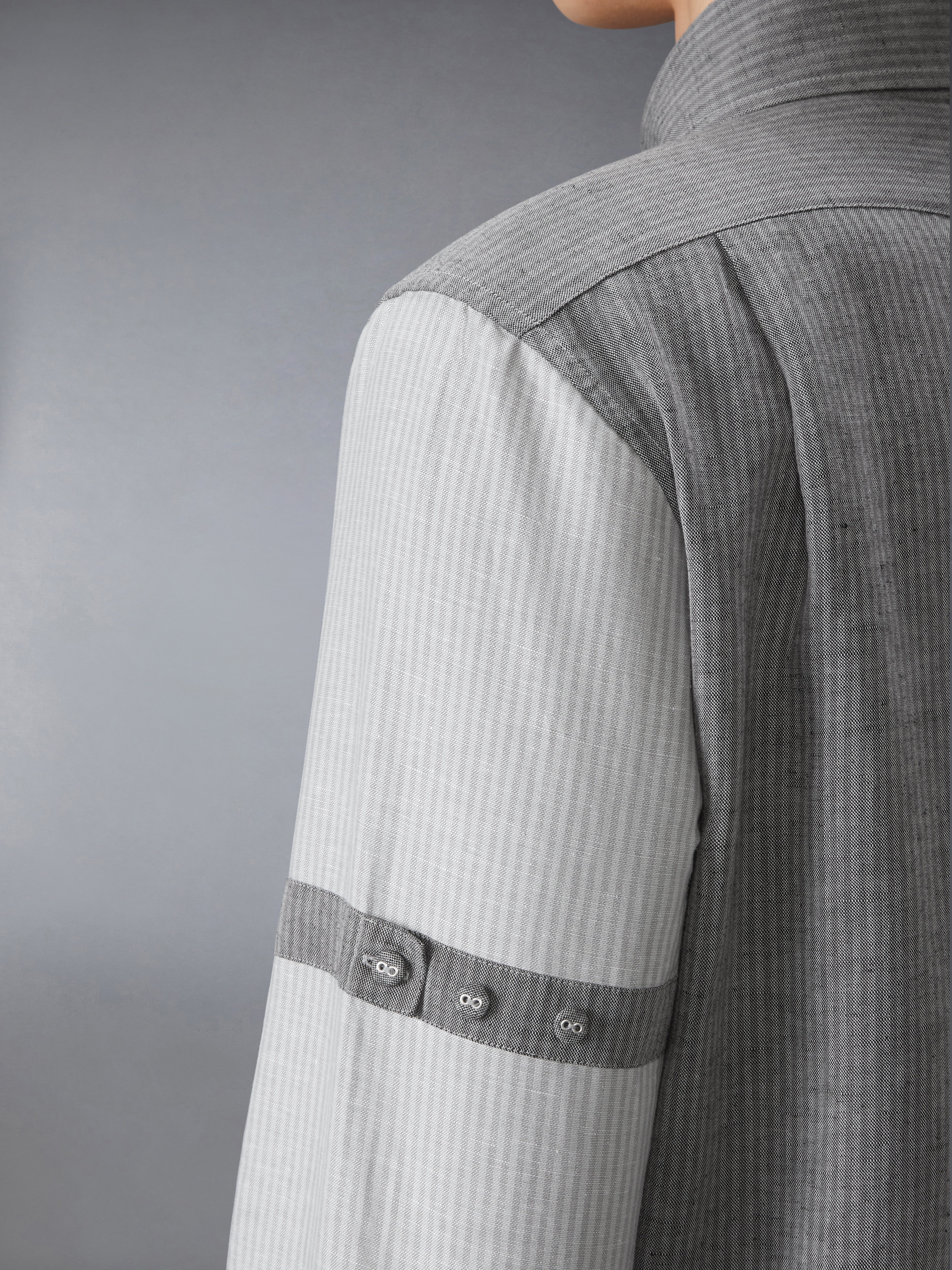 TONAL UNIVERSITY STRIPE FUNMIX ARMBAND SHIRT - 5