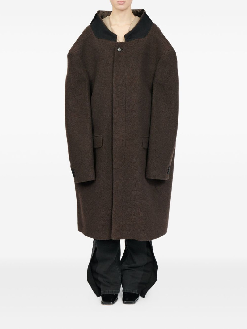 MM6 Maison Margiela drop-shoulder wool coat outlook