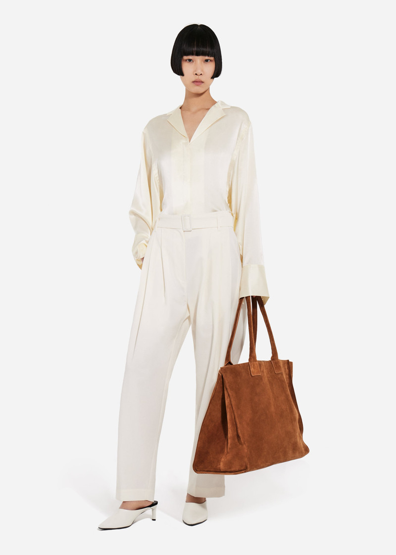 CO Belted Pleated Pant in Cotton outlook