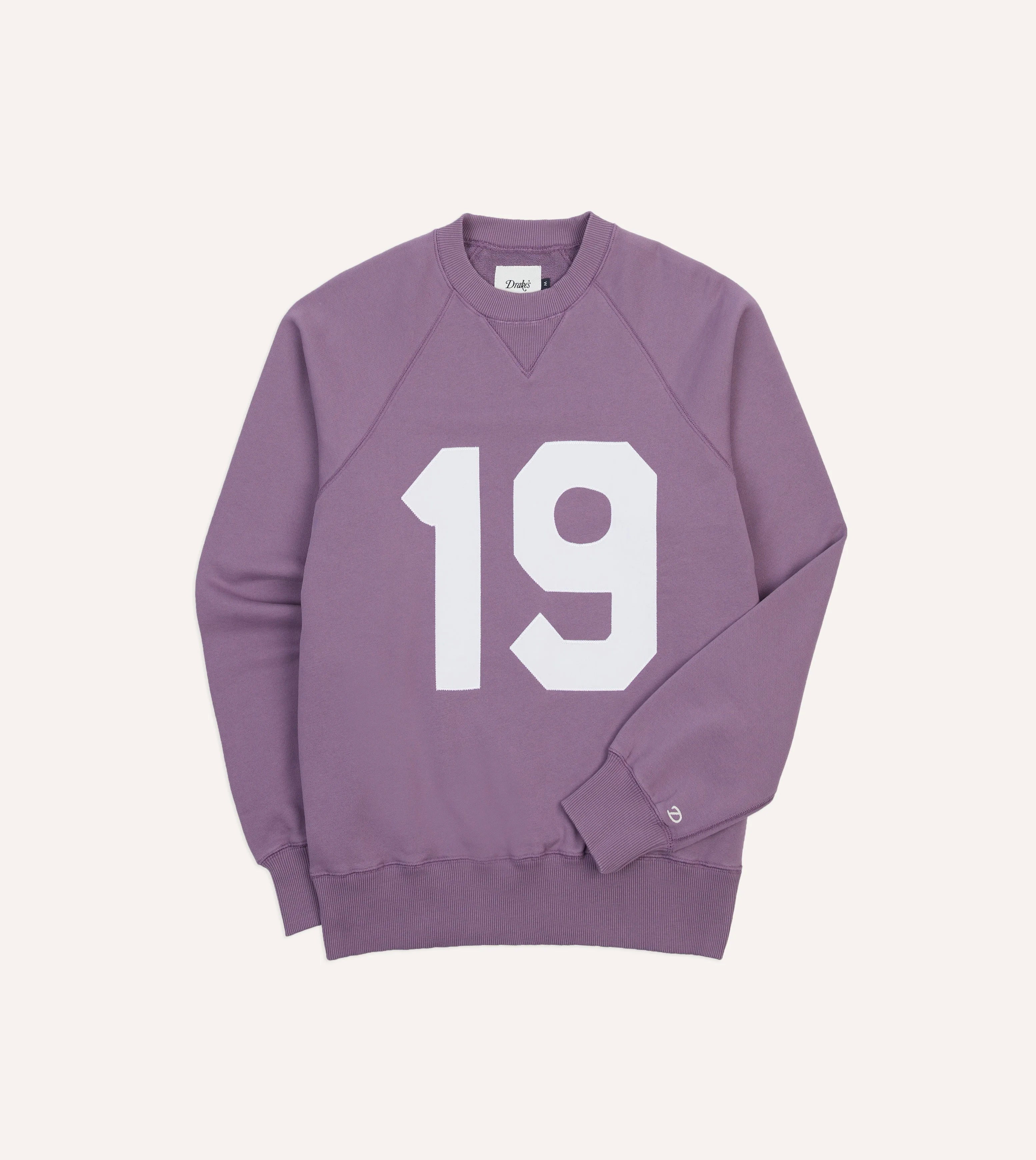 Lilac ‘1977’ Appliqué Cotton Sweatshirt - 1
