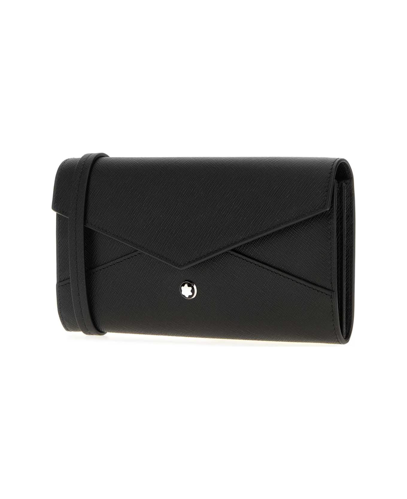 Black Leather Wallet - 2