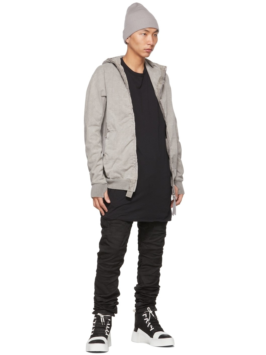 Black & Off-White Suede Bamba 1.1 High Top Sneakers - 6