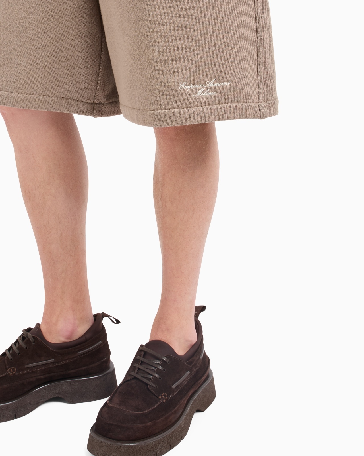FRENCH TERRY JERSEY BERMUDA SHORTS WITH LOGO EMBROIDERY - 5