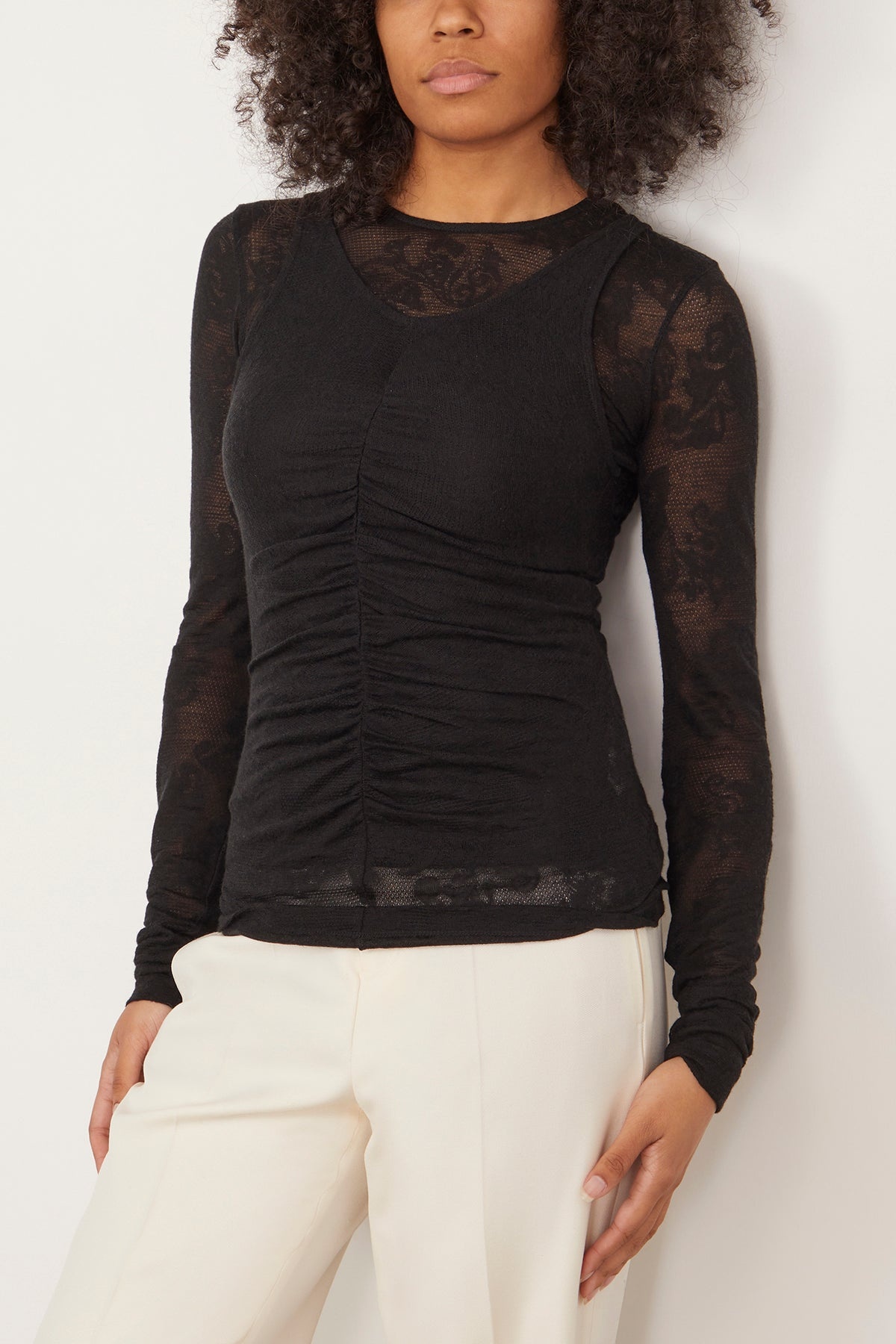Chalet Top and Wrinkle Tank in Black - 3