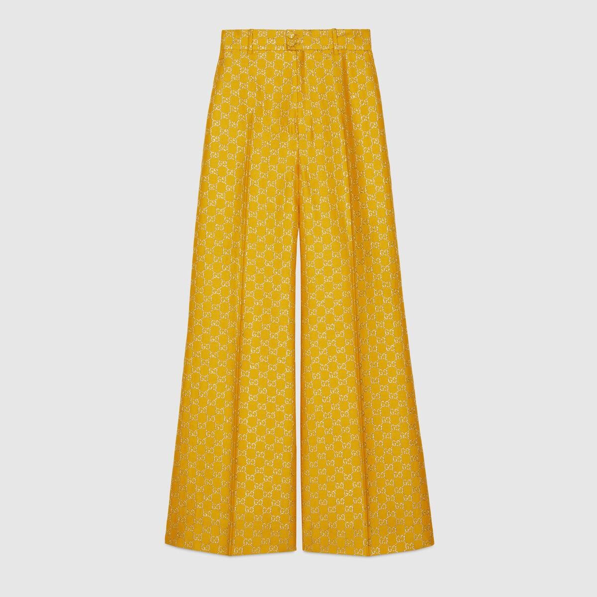 Light GG lamé wide pant - 1