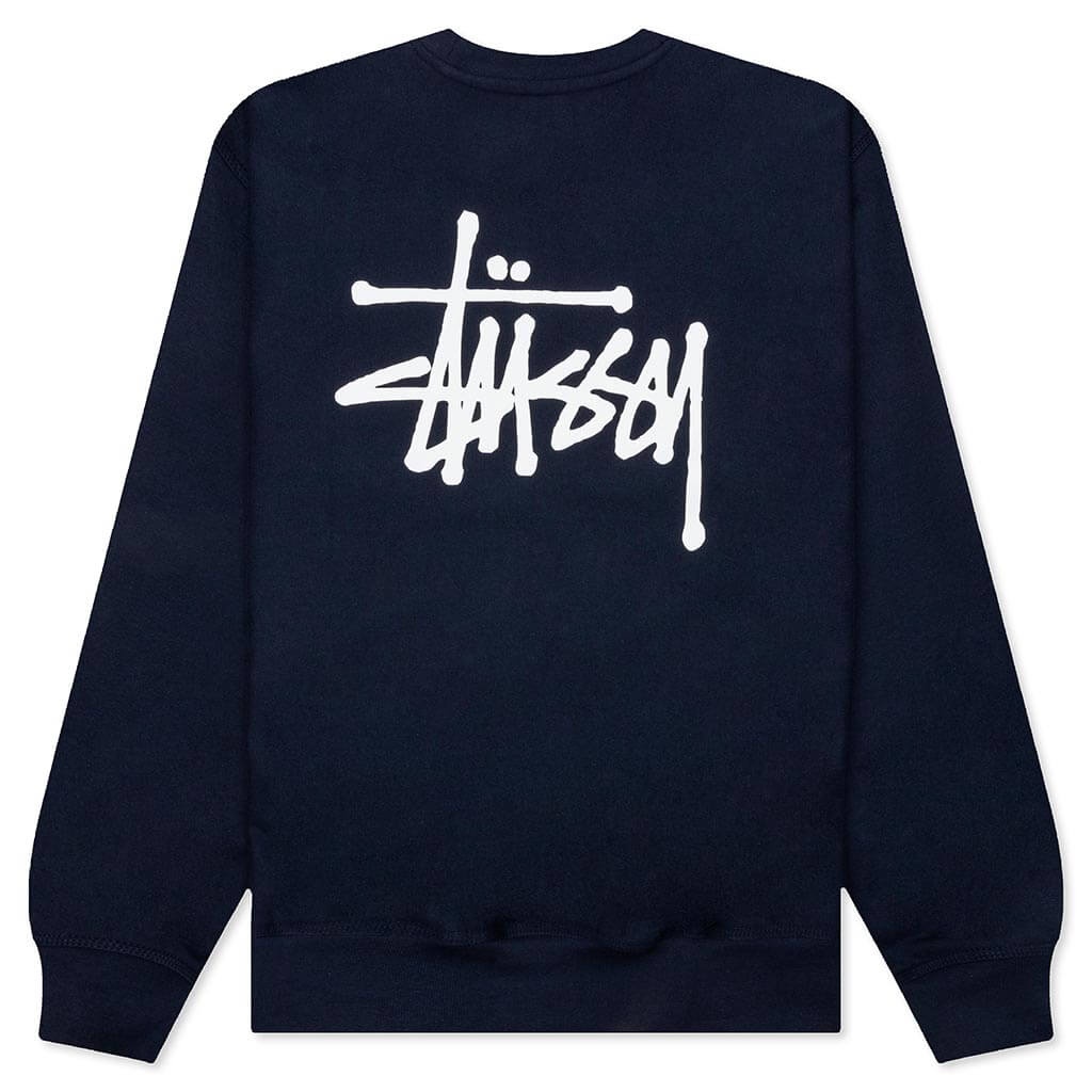 BASIC STUSSY CREW - NAVY - 2