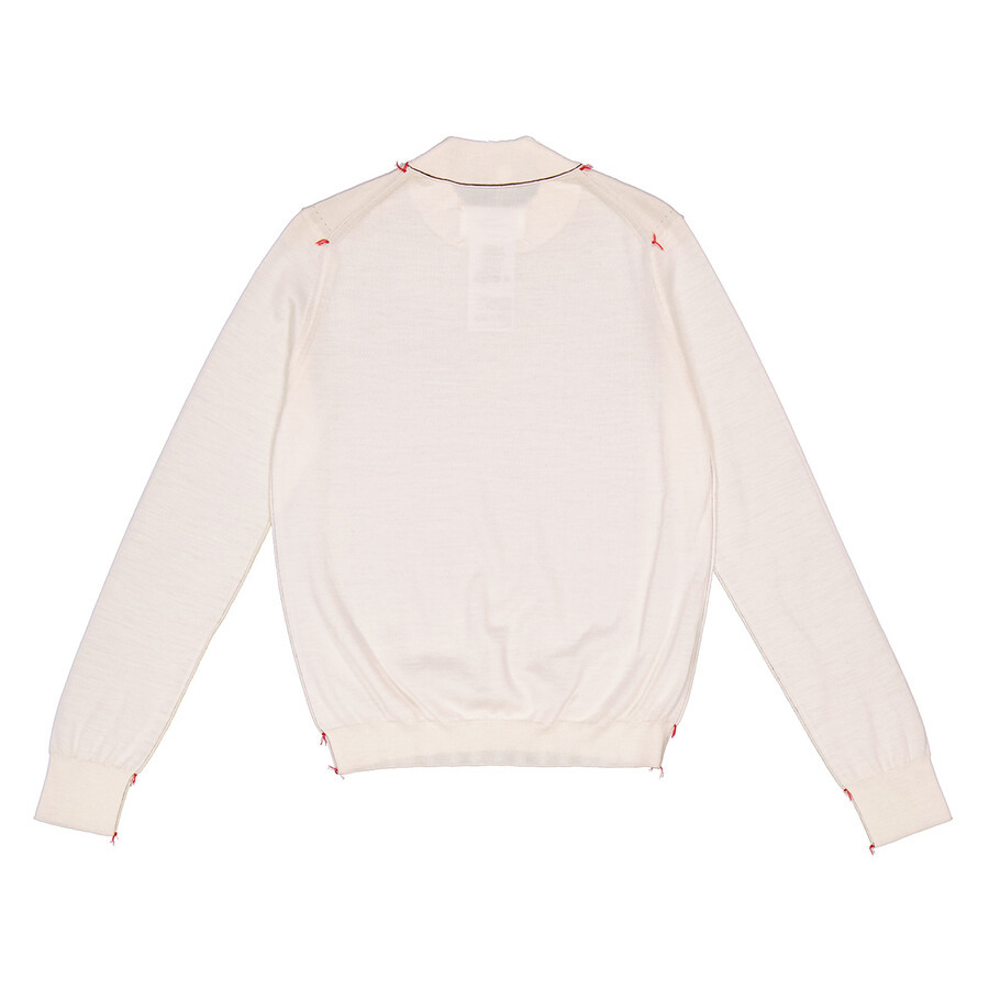 Maison Margiela Ladies Ecru Work-In-Progress Wool Jumper - 7