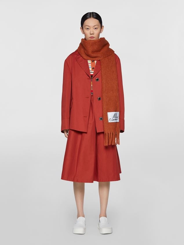 EGG-SHAPED COTTON DRILL JACKET WITH PRINTED LINING - 2
