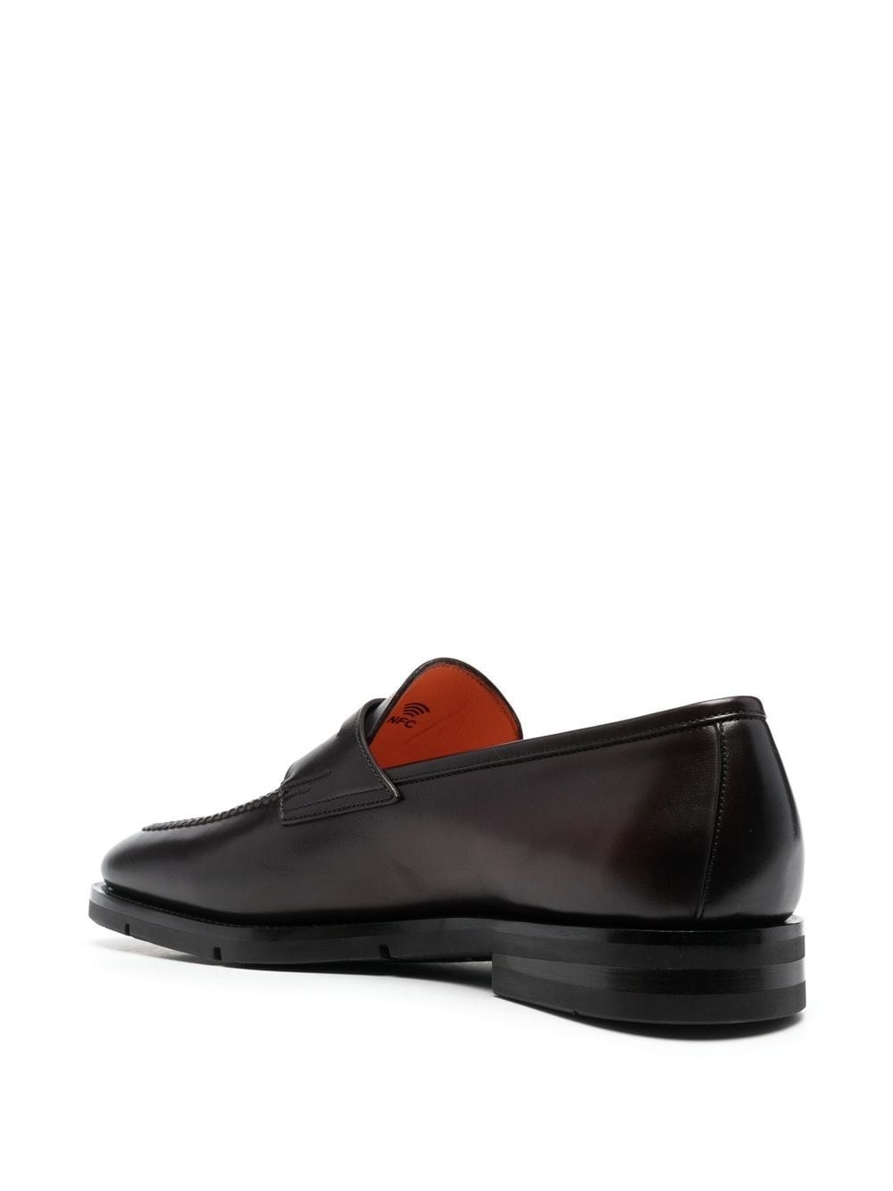 calf leather loafers - 6
