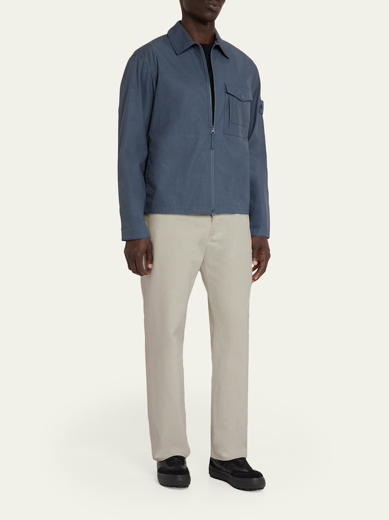 Stone Island Men's Ivory Denim Straight-Leg Jeans outlook