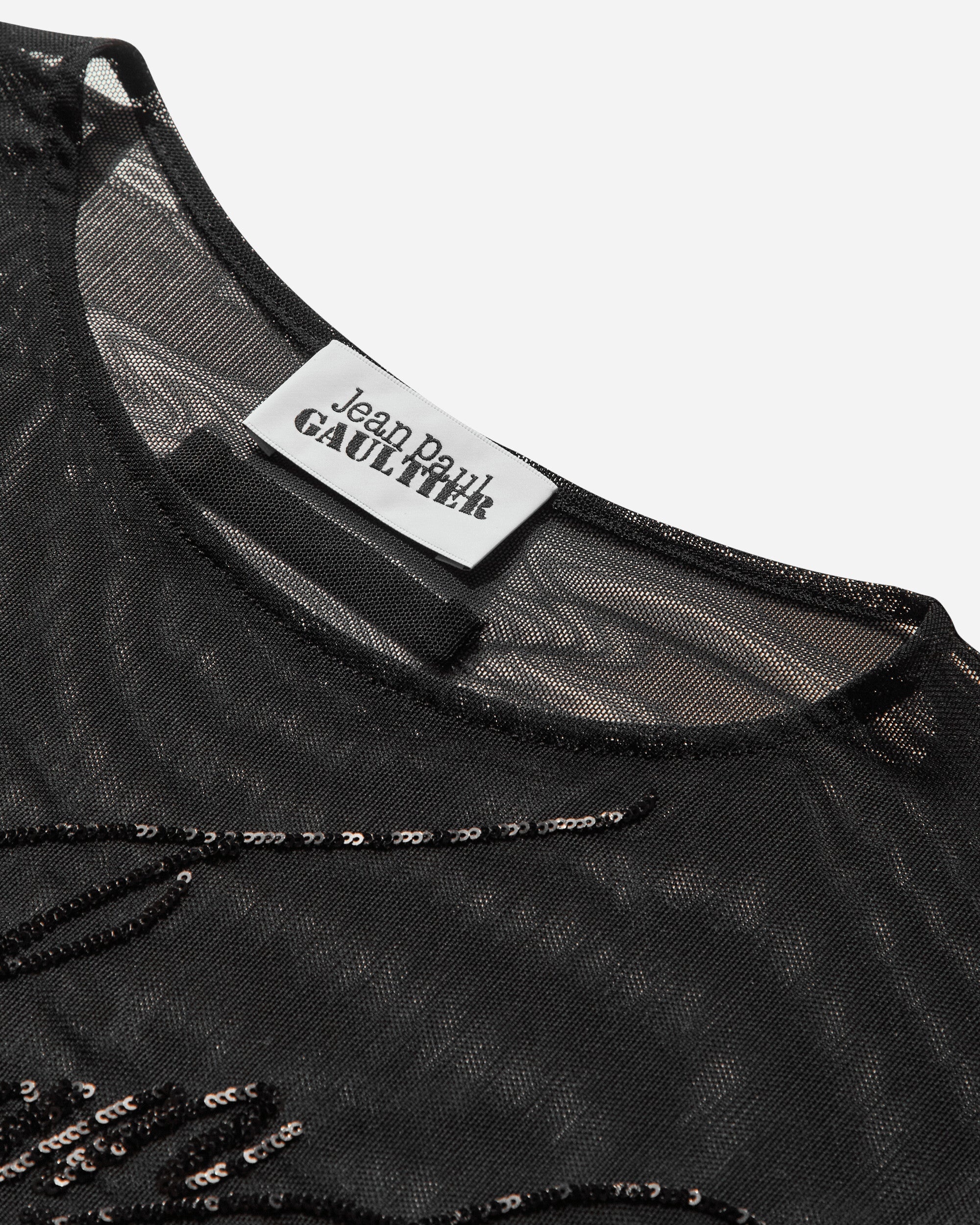 Women's Sequin Longsleeve Top Black - 3