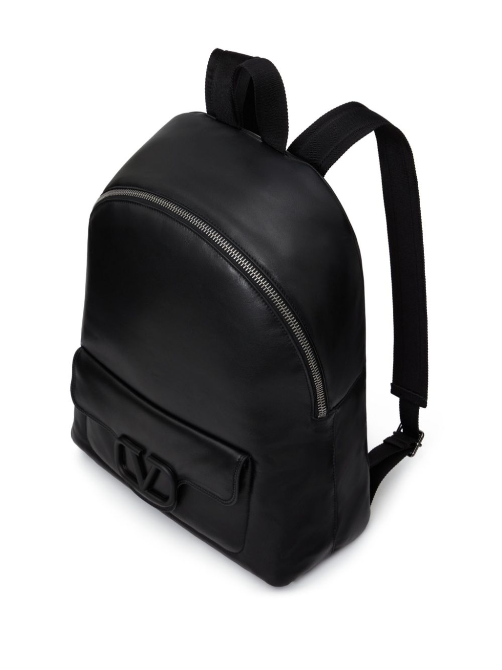 VLogo Signature leather backpack - 6