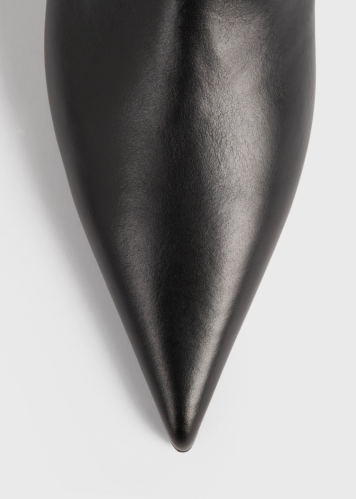 Sharp leather knee-high boots black - 5