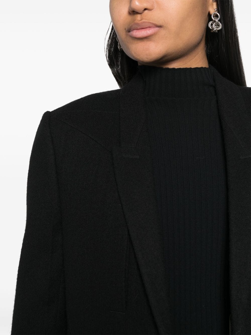 narrow-lapels single-breasted blazer - 5