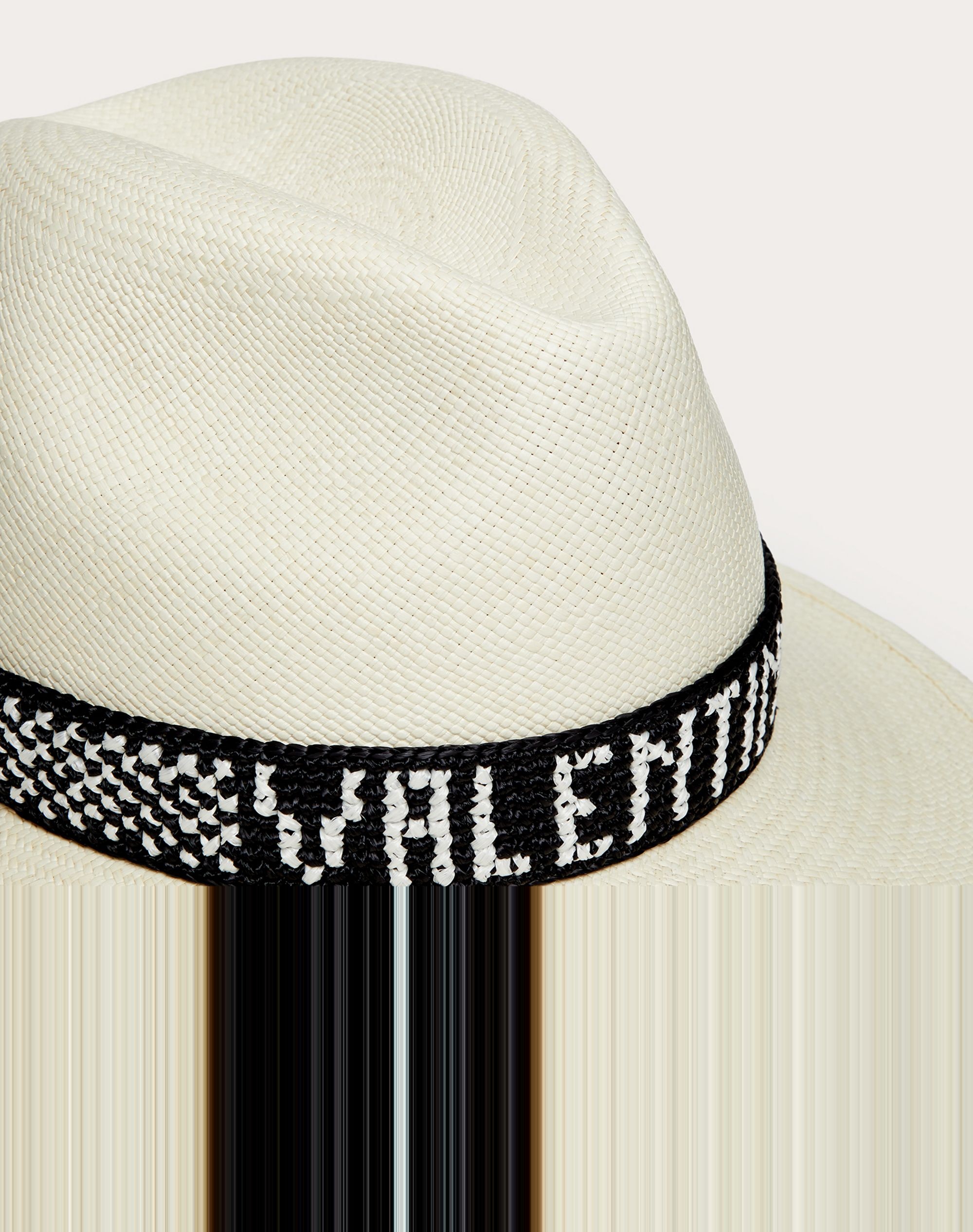 BORSALINO X VALENTINO - Panama Quito hat with Valentino-embroidered ribbon - 2