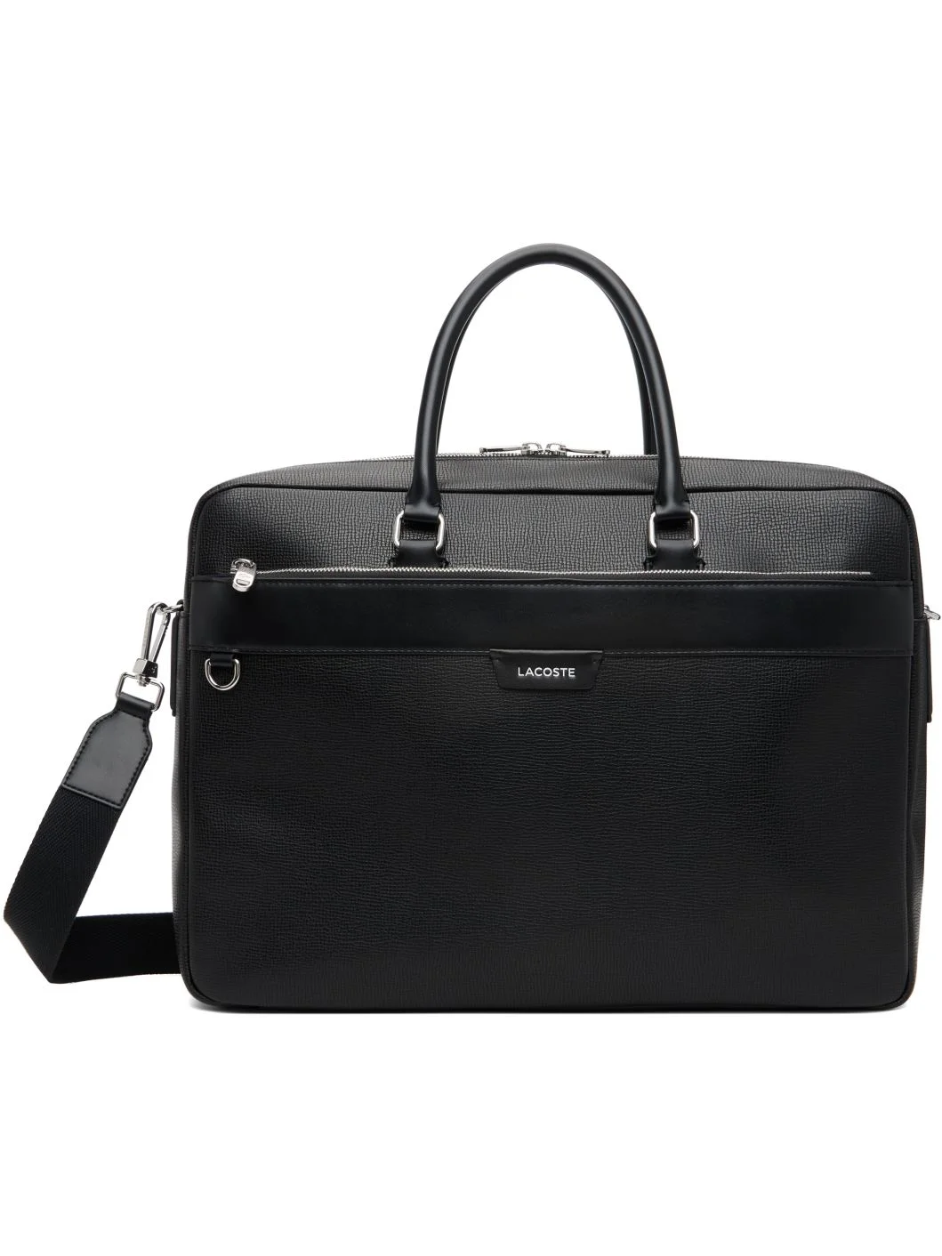 Black Ossian Leather Laptop Bag - 1