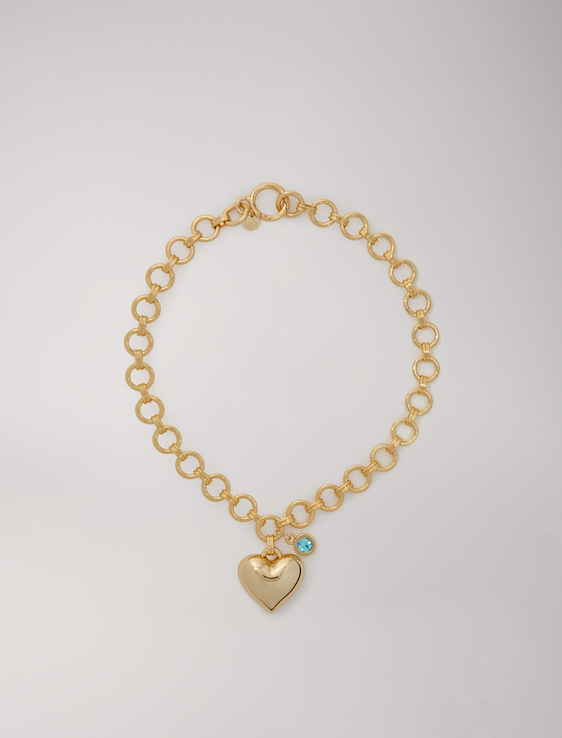 Gold heart necklace 8