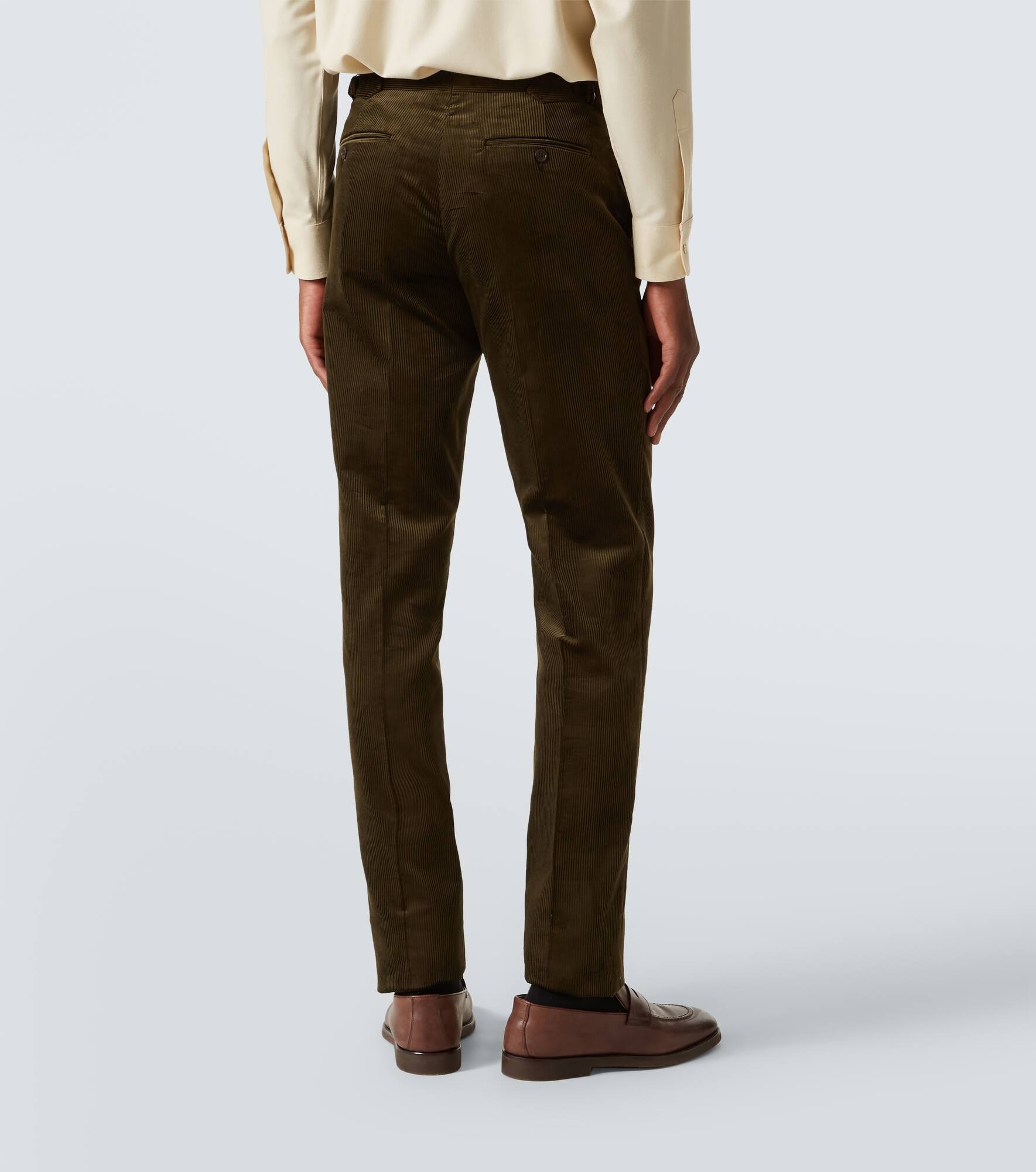 Cotton corduroy straight pants - 4