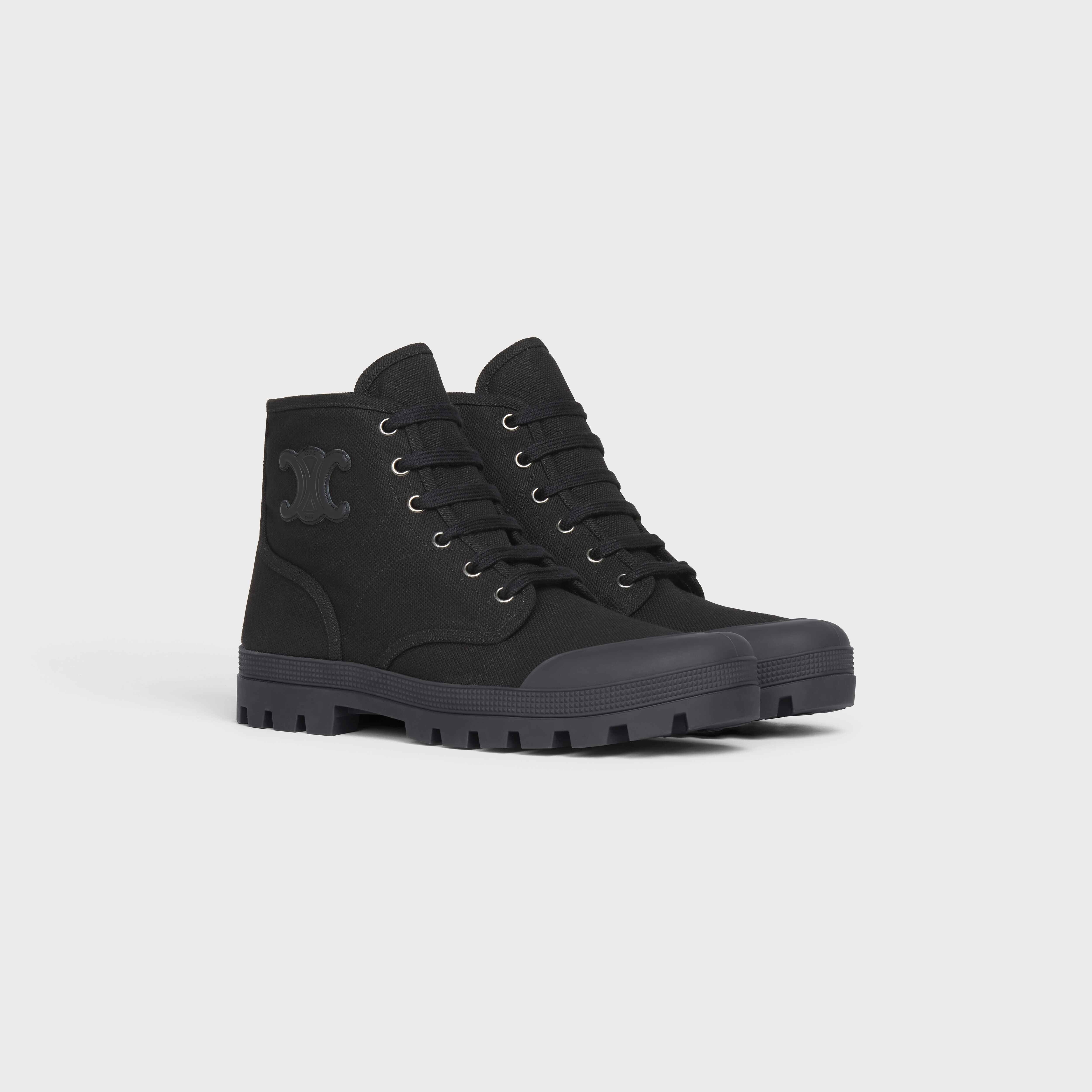 PATAPANS LACE UP BOOT WITH TRIOMPHE PATCH in CANVAS - 2
