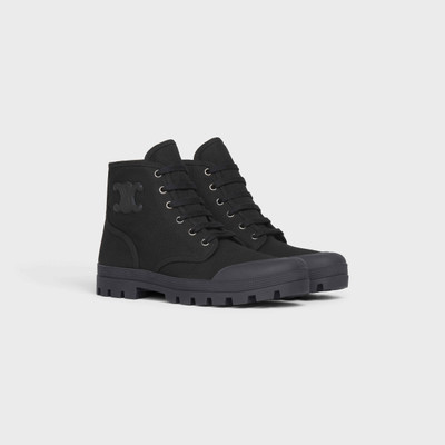 CELINE PATAPANS LACE UP BOOT in CANVAS outlook