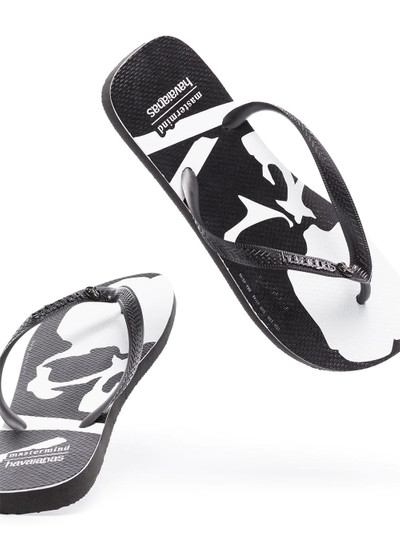 mastermind JAPAN x Havaianas skull-print flip-flops outlook