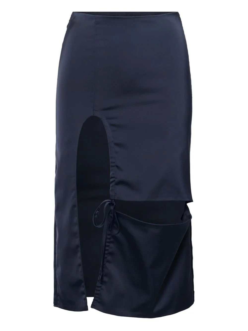 satin midi skirt - 1