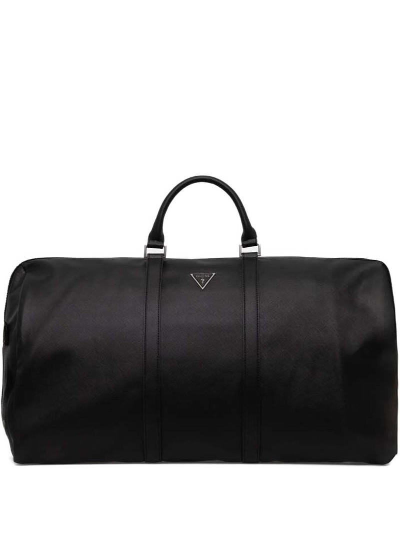 logo-plaque weekender bag 1