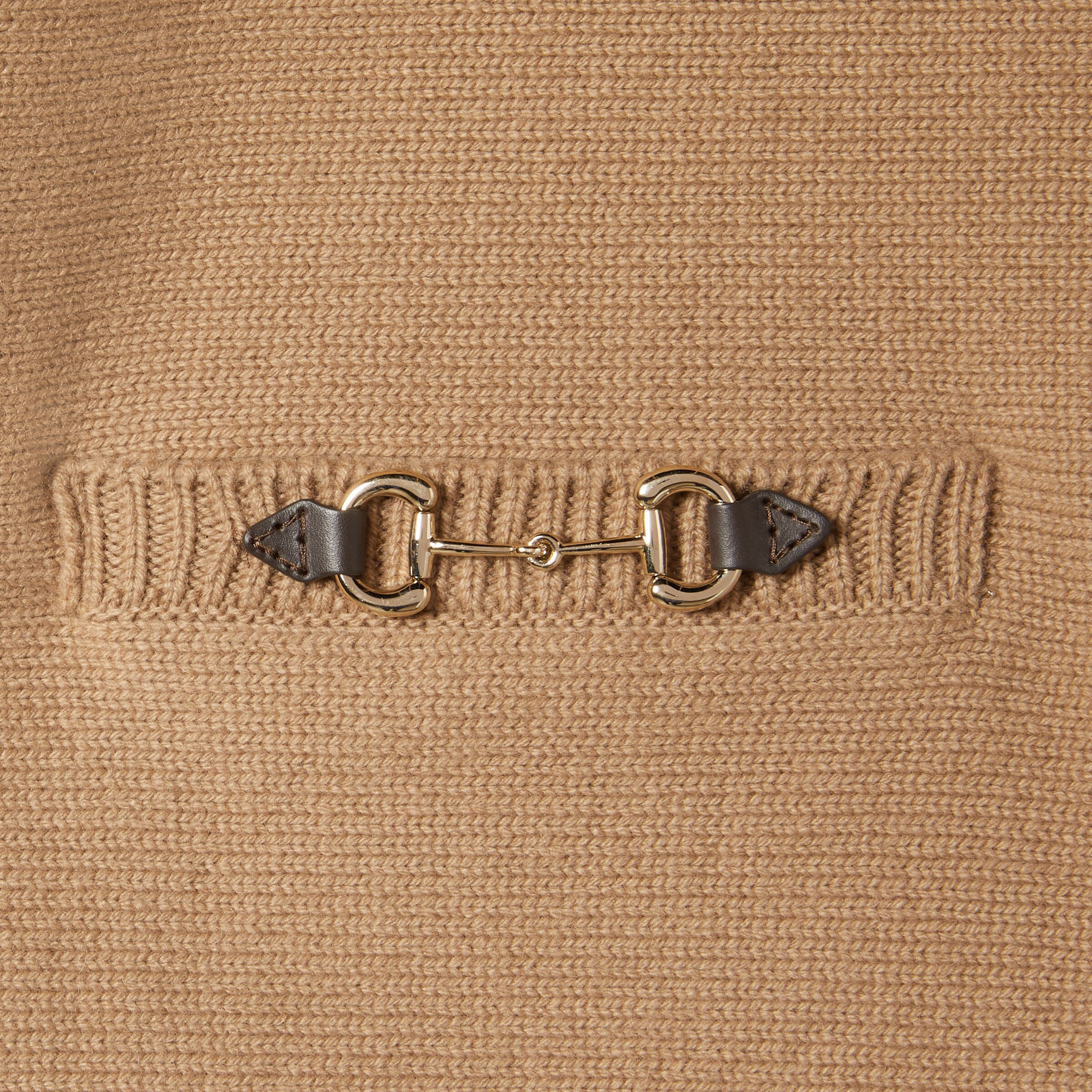 Wool cashmere top with Horsebit - 6