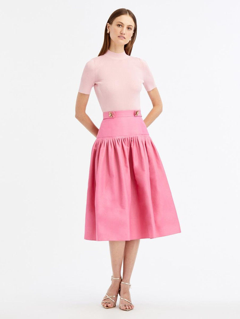 COTTON FAILLE FULL SKIRT 1