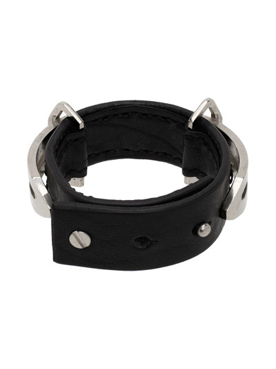 Julius Black Leather Bracelet outlook